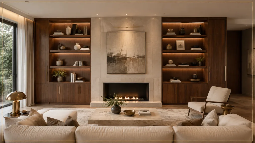 Built-In Living Room Shelves