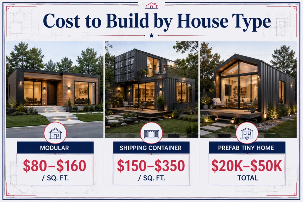 Cost to Build by House Type