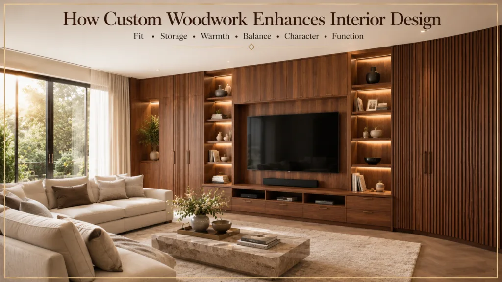 Custom Woodwork Enhances Interior Design
