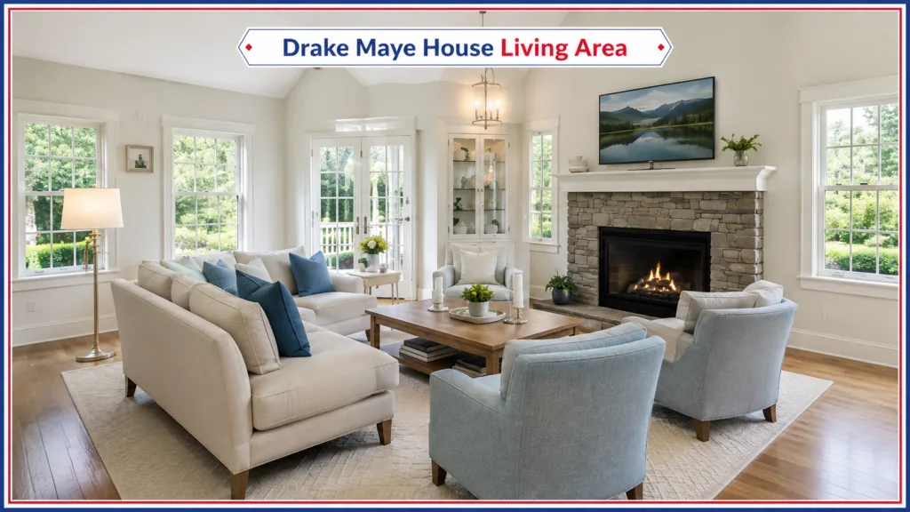 Drake Maye House Living Area