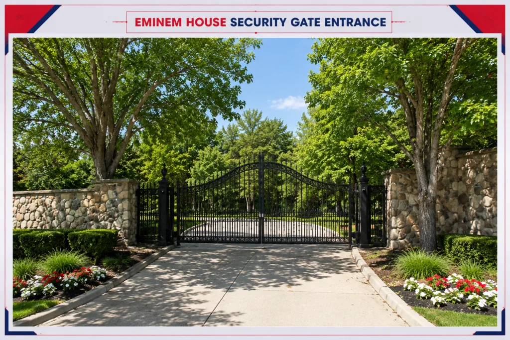 Eminem House Security Gate Entrance