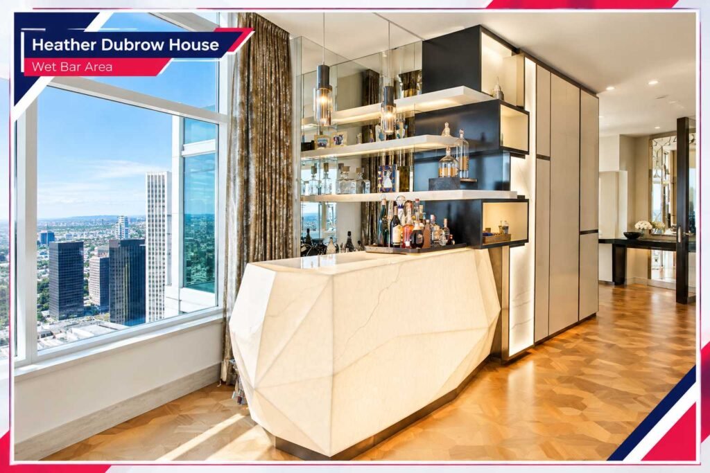 Heather Dubrow House Wet Bar Area