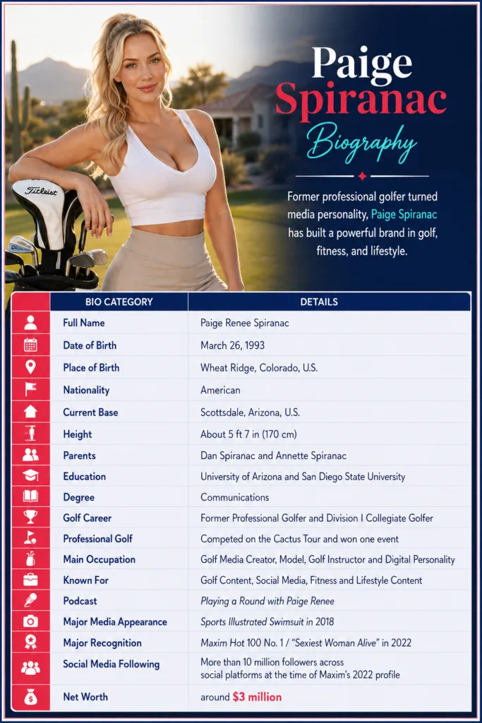 Paige Spiranac Biography