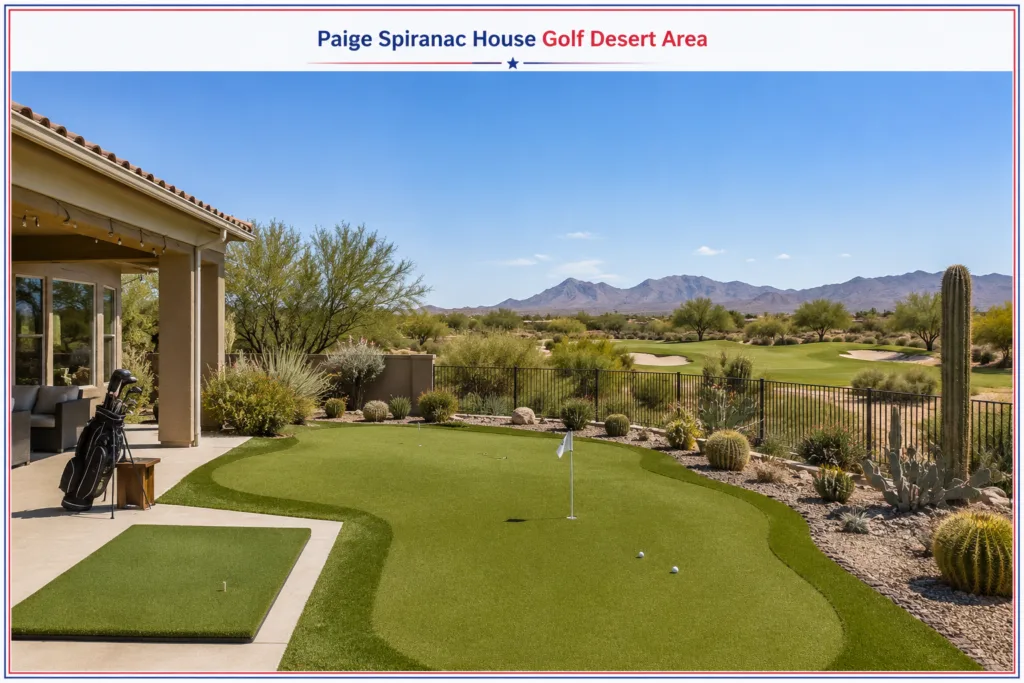 Paige Spiranac House Golf Desert Area