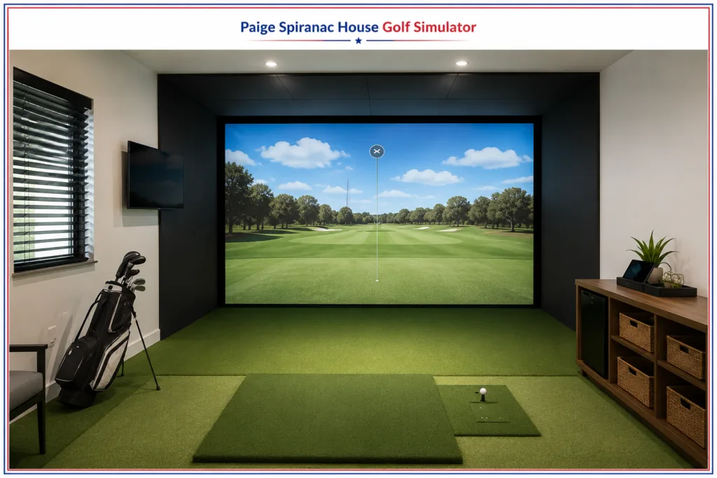 Paige Spiranac House Golf Simulator
