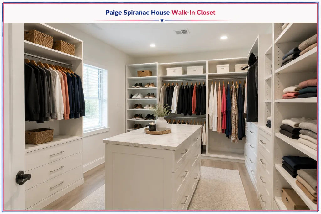 Paige Spiranac House Walk-In Closet