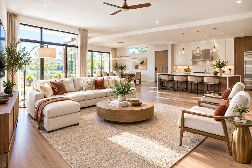 Arrange Furniture for Easy Movement for Modern Design