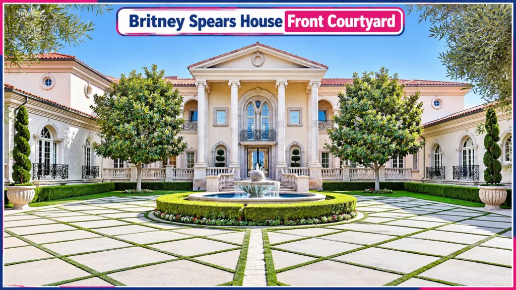 Britney Spears House Front Courtyard