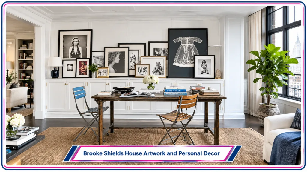 Brooke Shields House Artwork and Personal Decor