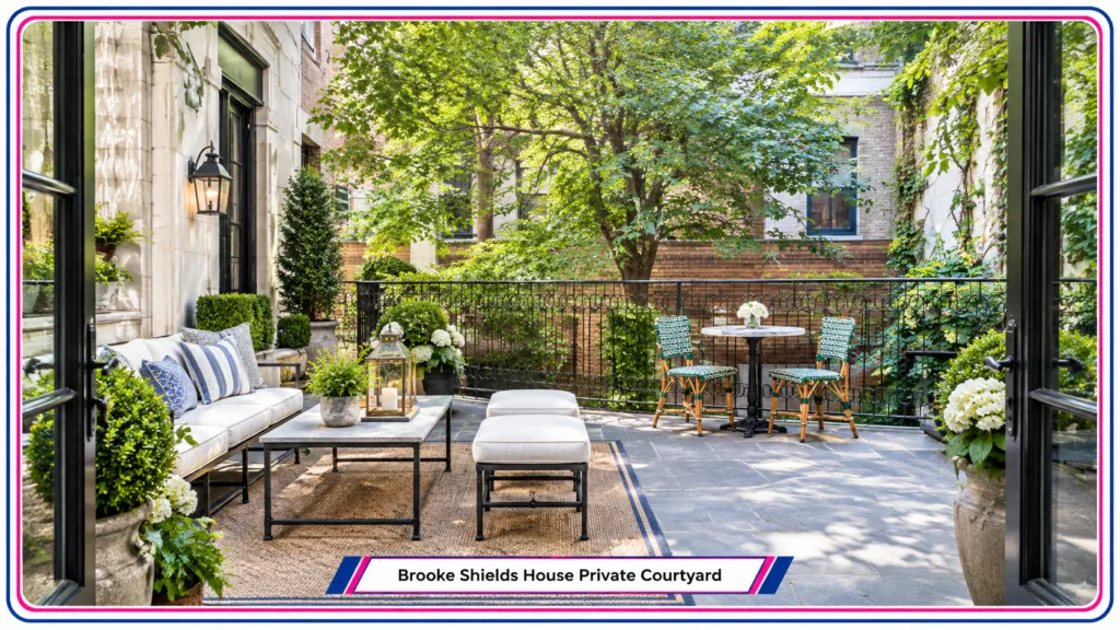 Brooke Shields House Private Courtyard