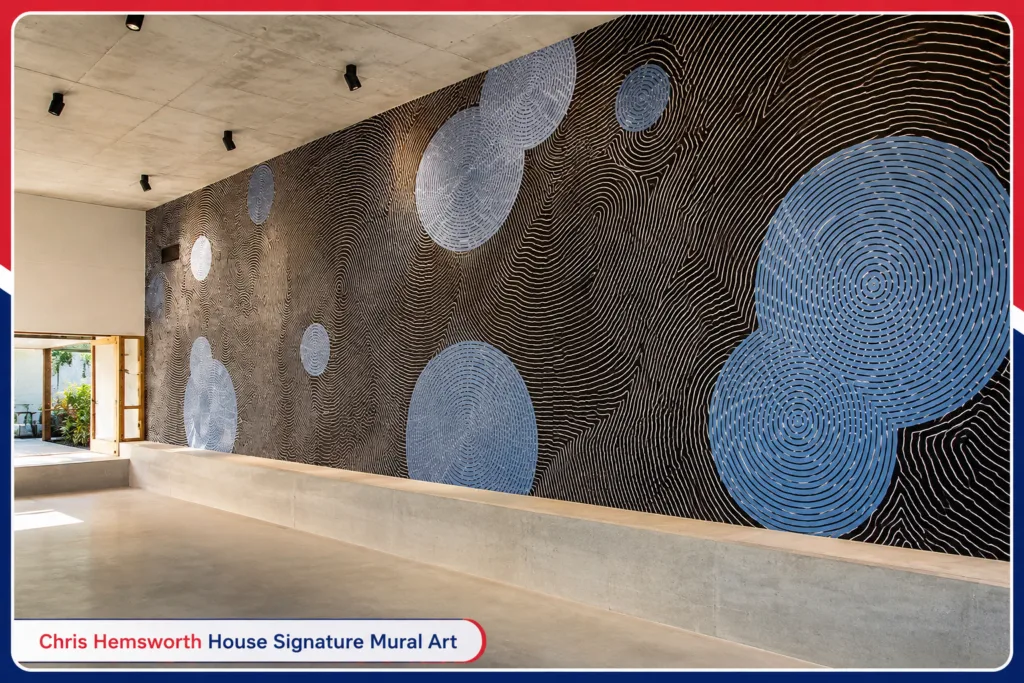 Chris Hemsworth House Signature Mural Art
