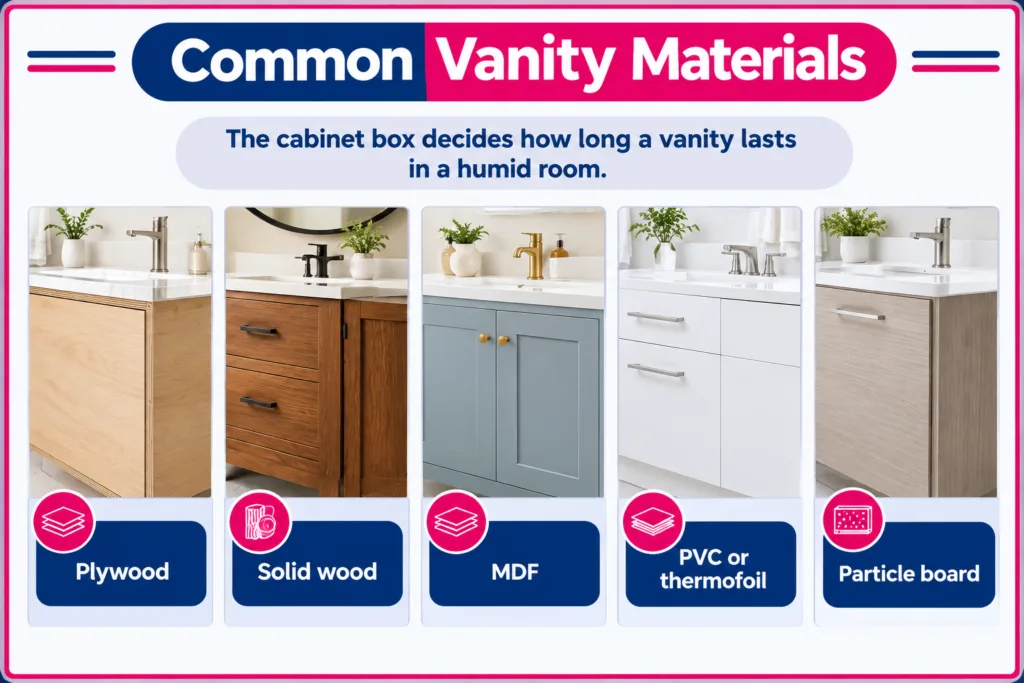 Common Vanity Materials