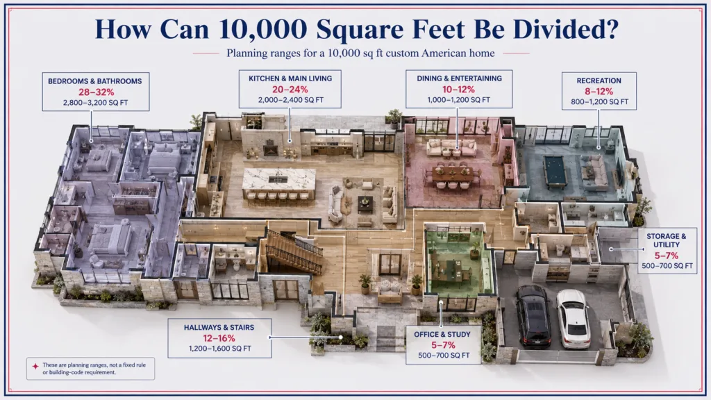How Can 10,000 Square Feet Be Divided