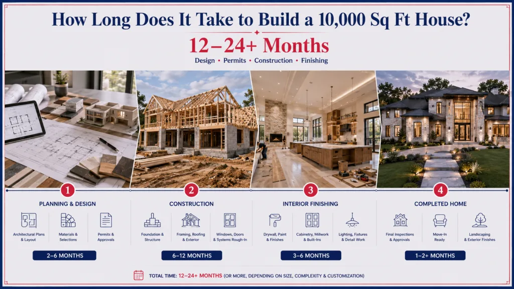 How Long Does It Take to Build a 10,000 Sq Ft House