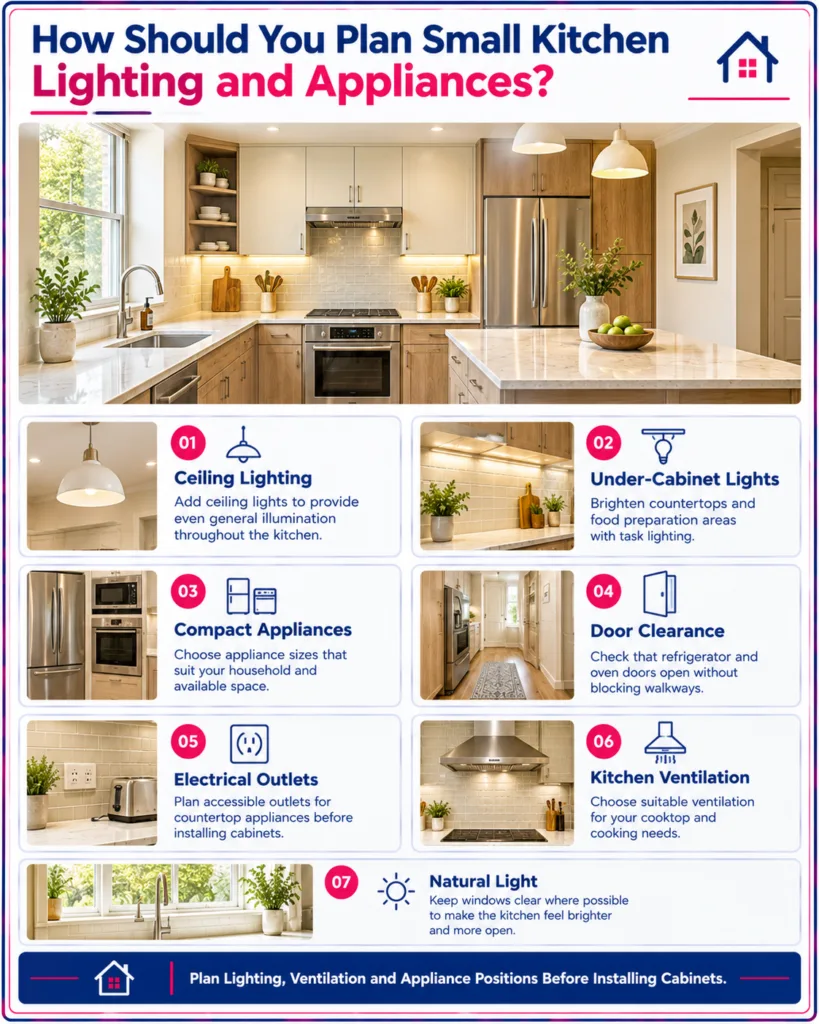 How Should You Plan Small Kitchen Lighting and Appliances