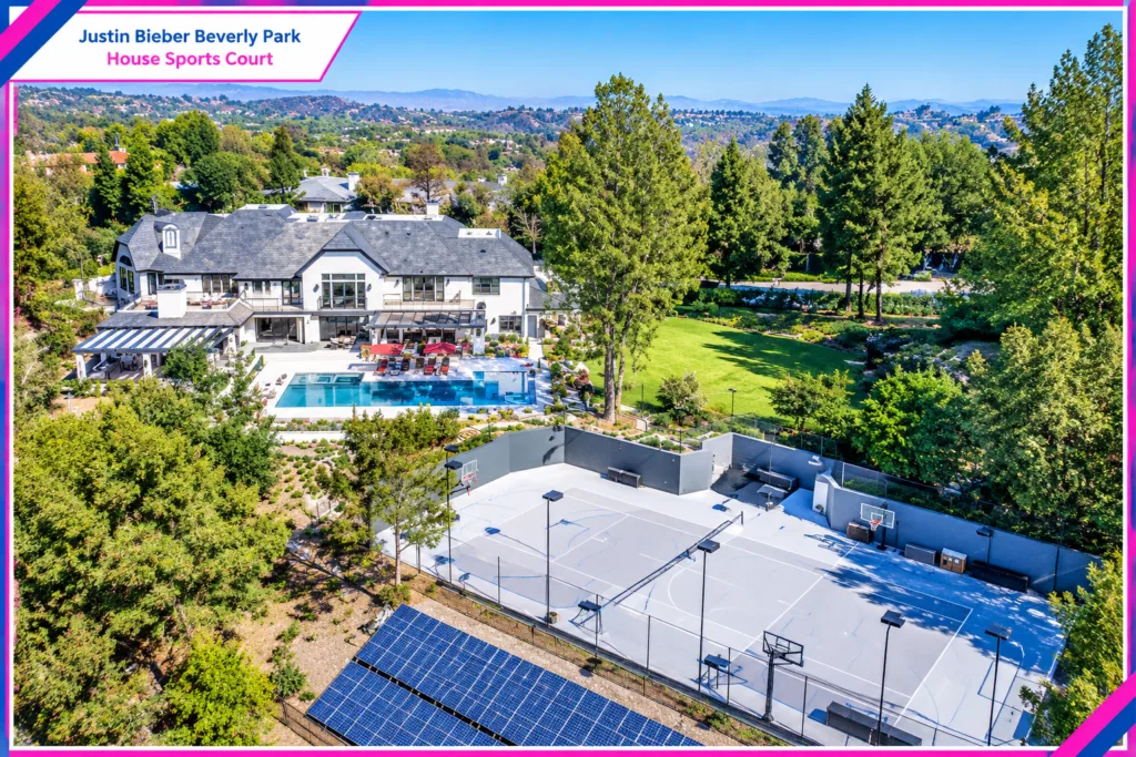 Justin Bieber Beverly Park House Sports Court
