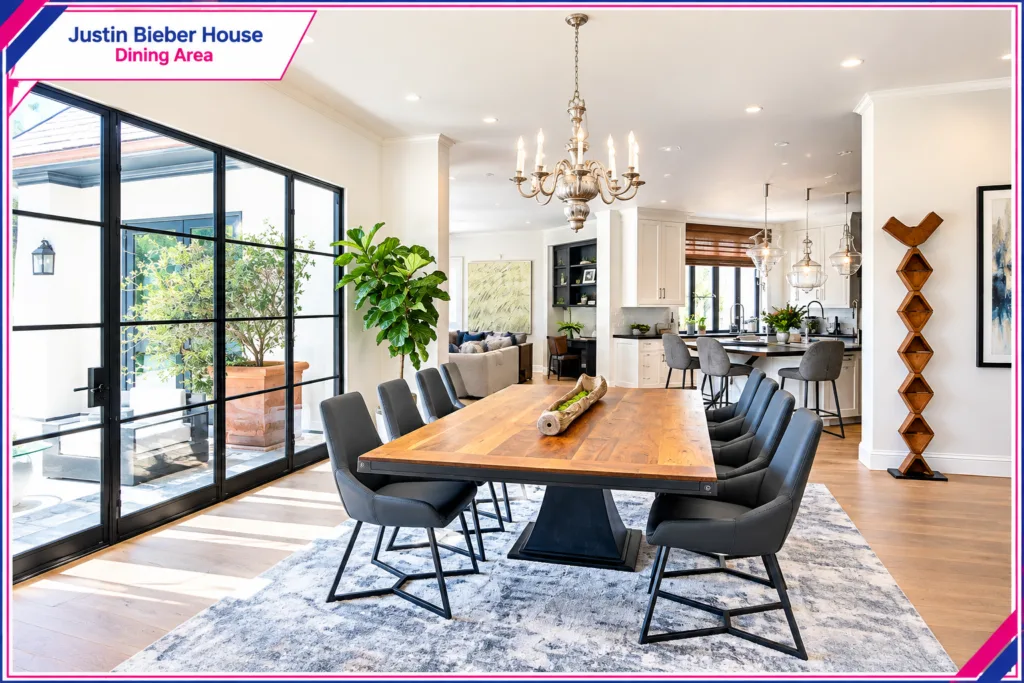 Justin Bieber House Dining Area