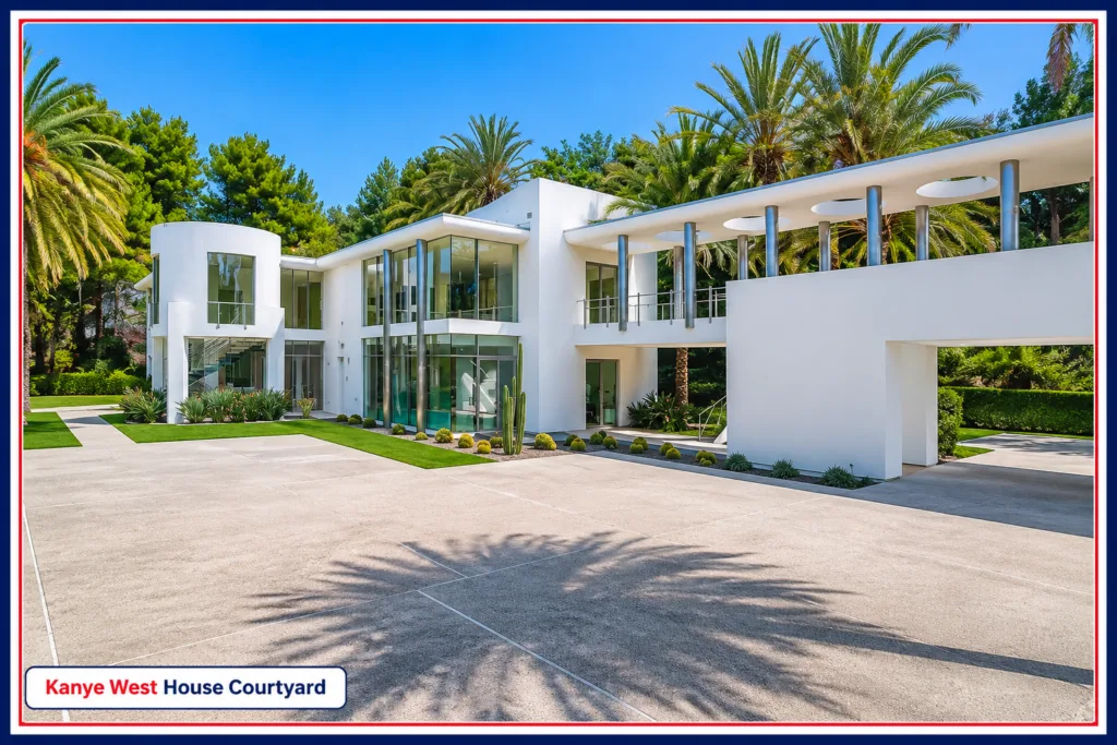 Kanye West House Courtyard