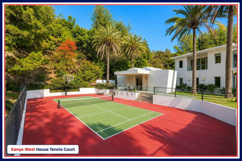 Kanye West House Tennis Court