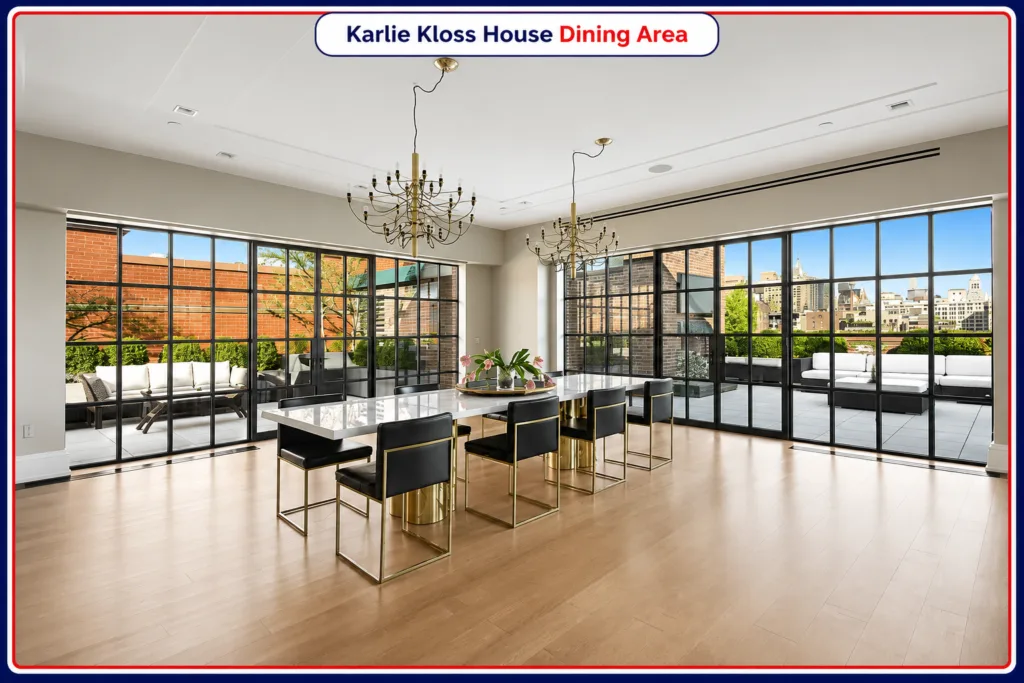 Karlie Kloss House Dining Area