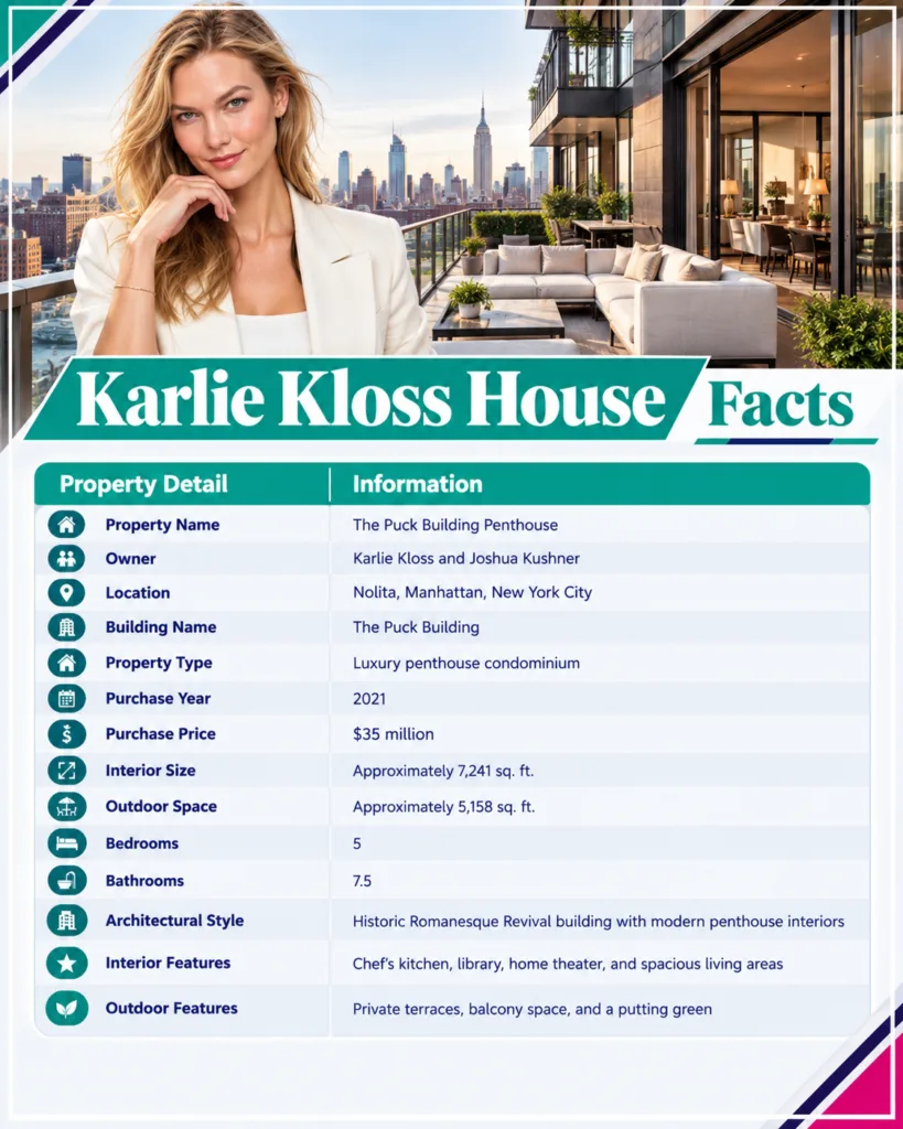 Karlie Kloss House Facts: New York City Penthouse
