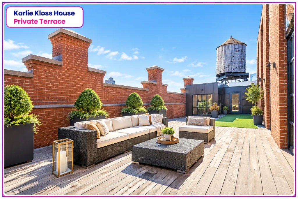 Karlie Kloss House Private Terrace