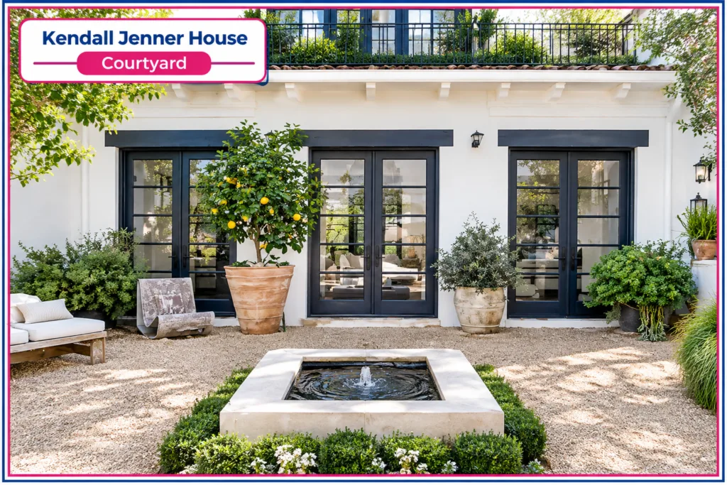 Kendall Jenner House Courtyard