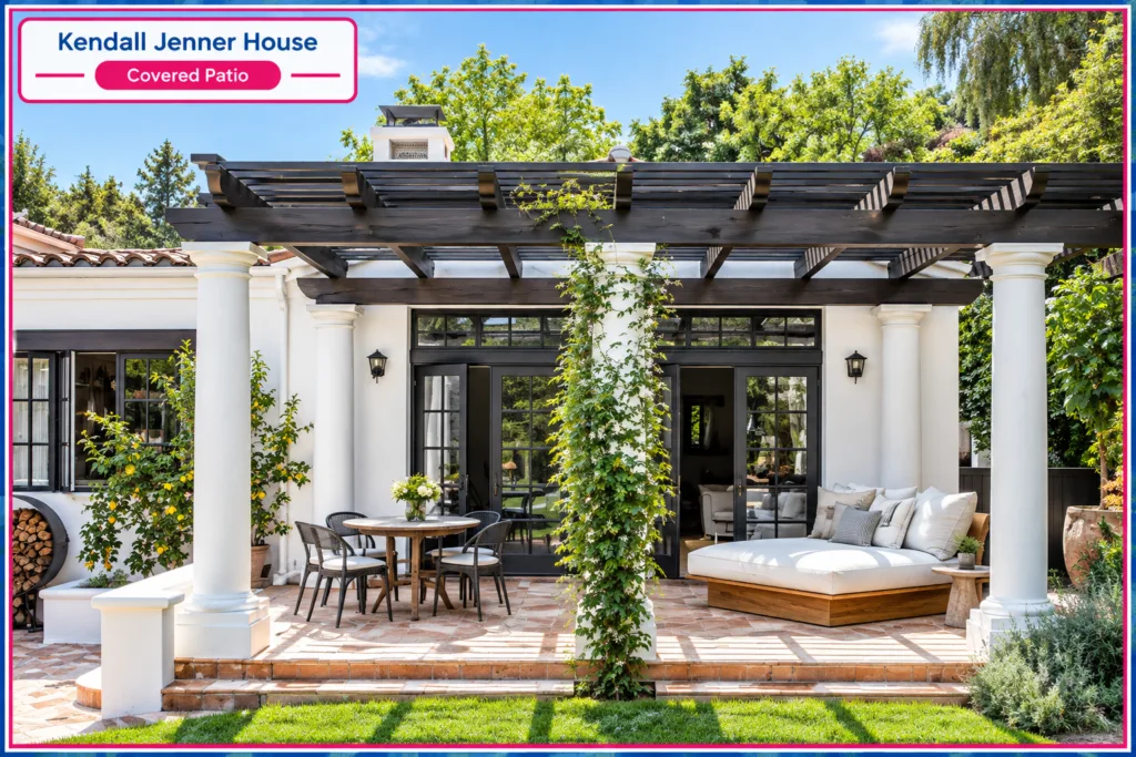 Kendall Jenner House Covered Patio
