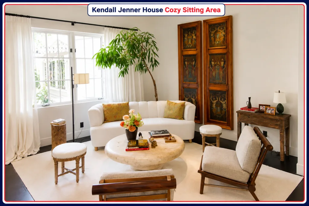 Kendall Jenner House Cozy Sitting Area