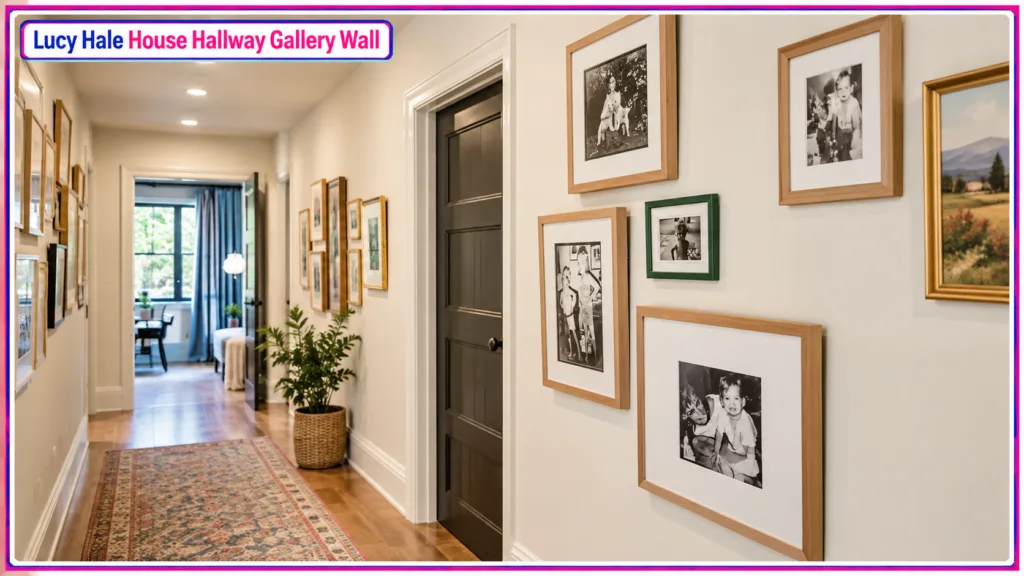 Lucy Hale House Hallway Gallery Wall