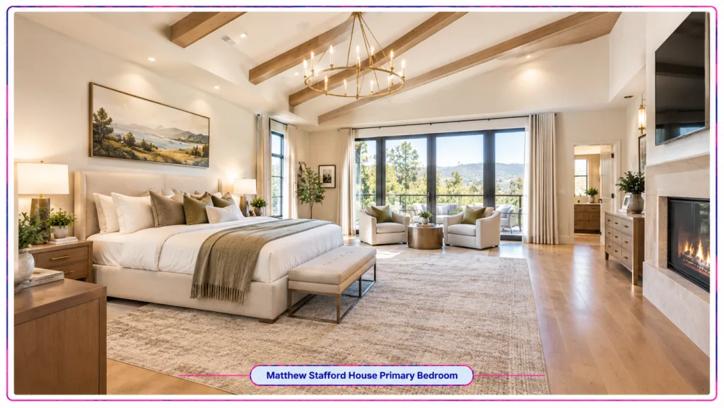 Matthew Stafford House Primary Bedroom