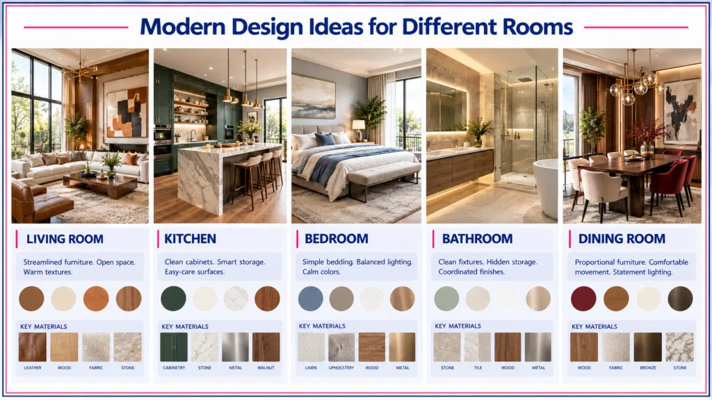 Modern Design Ideas for Different Rooms