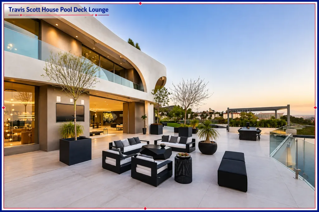 Travis Scott House Pool Deck Lounge