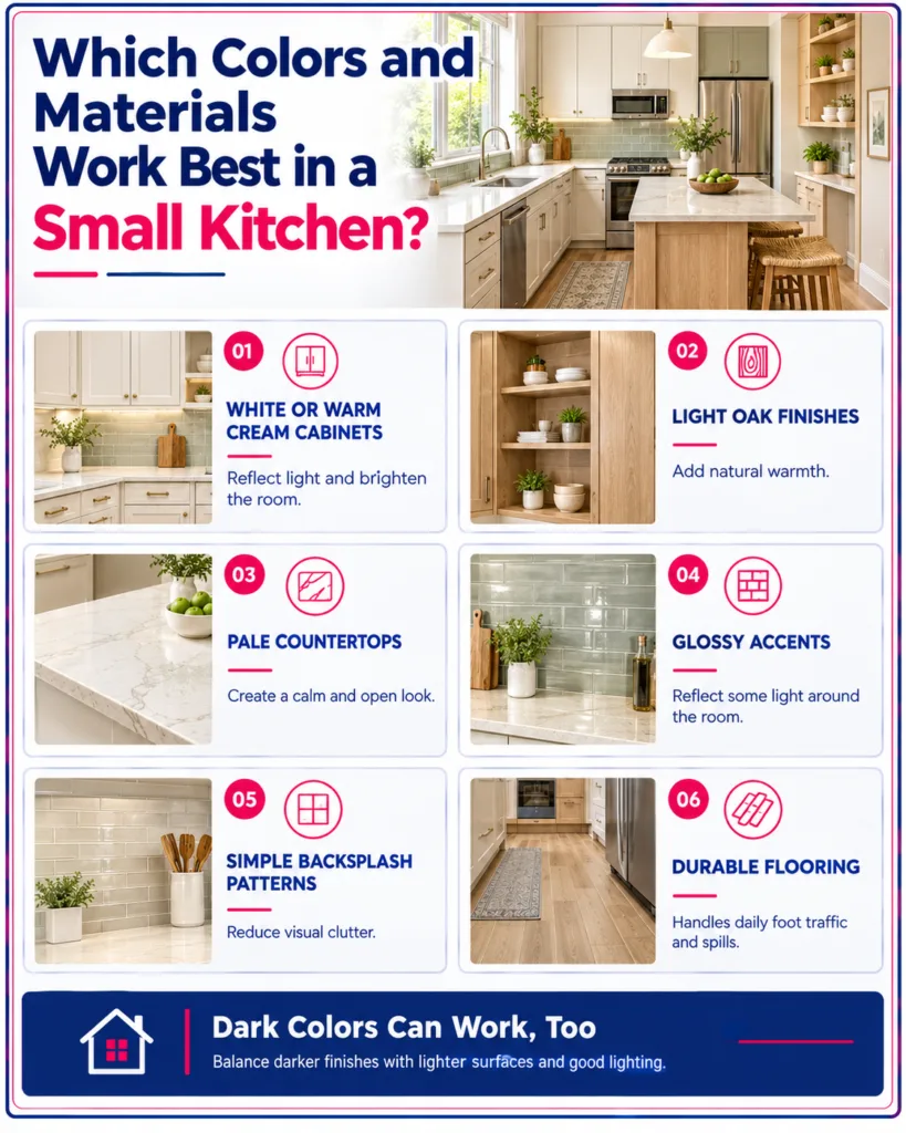 Which Colors and Materials Work Best in a Small Kitchen