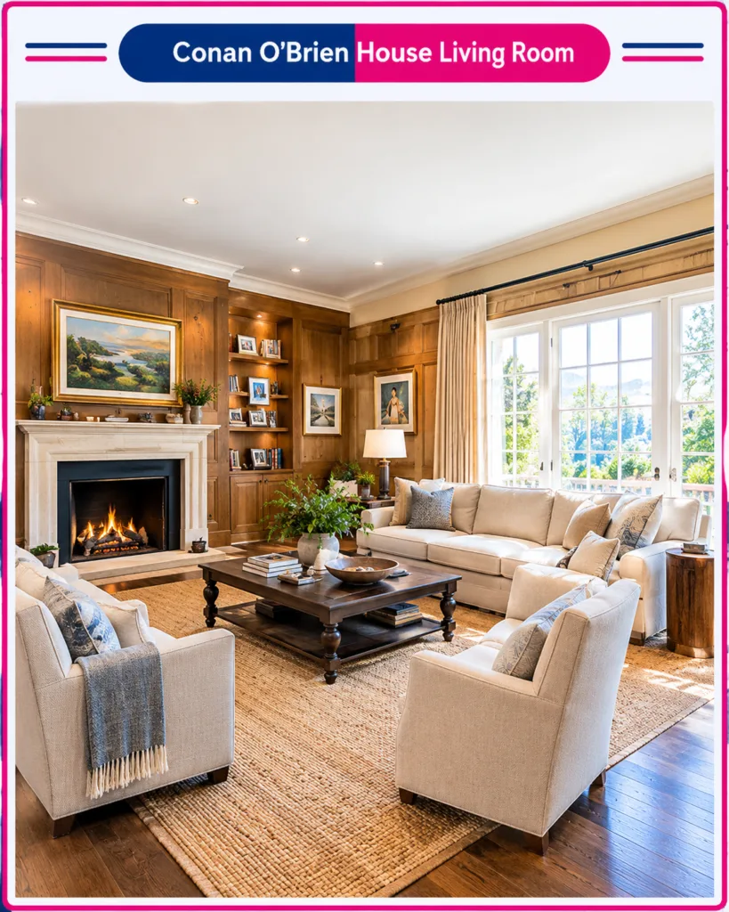 conan o brien california house living room